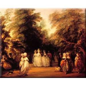   Mall 16x13 Streched Canvas Art by Gainsborough, Thomas