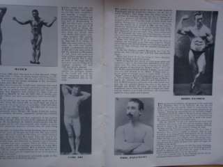 MIGHTY MEN OF OLD stongman bodybuilding muscle booklet  