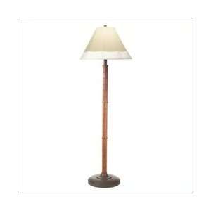  Burgandy Shady Lady Outdoor Asian Reed Floor Lamp