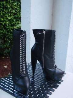 BEBE SHOES BLACK boots heels PLATFORM ALESSANDRA  