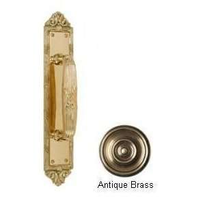 Brass Accents A05 P7231 609 Ribbon & Reed Antique Brass Pull Plate Doo