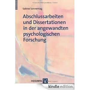 Abschlussarbeiten und Dissertationen in der angewandten 