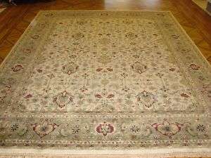   & Green Fine Plush Hand knotted Wool Persian Oriental Rug Free Ship