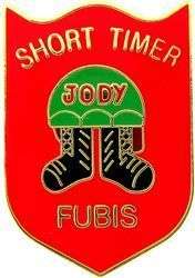 Vietnam Veteran Short Timer Jody Fubis Military Hat Pin  