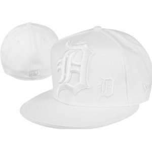 Detroit Tigers Big 1 Little 1 White Fitted Hat  Sports 
