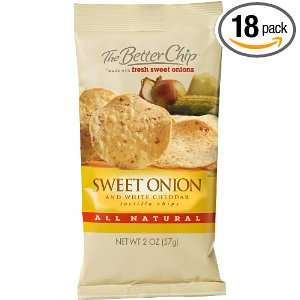 The Better Chip Tortilla Chips, Sweet Onion and White Cheddar, 2 Ounce 
