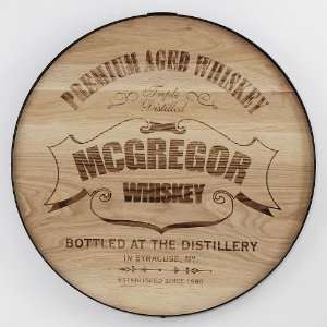 personalized whiskey barrel sign   premium aged