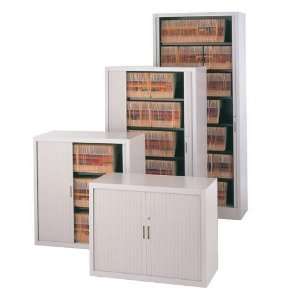 Tambour Door 3 Shelf File Cabinet 38 H x 42 W