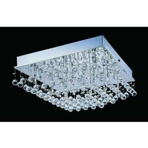  Lite Source LS 5580 Krysztal Contemporary / Modern Chrome 16 Light 