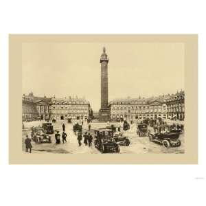  Vendome Place and Columns Giclee Poster Print, 12x16