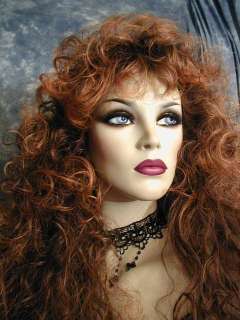 FIRE RED X LONG X CURLY SEXY VIXEN WIG WIGS  