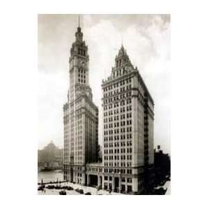   Wrigley Building, Chicago 1930   Artist Getty  Poster Size 36 X 24