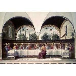  Last Supper by Domenico Ghirlandaio. Size 22.00 X 15.25 