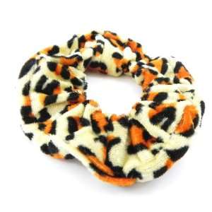  Scrunchie Velours Léopard brown orange. Jewelry