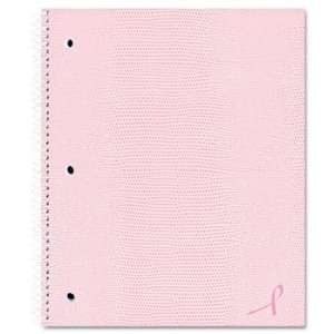 NEW Pink Ribbon Notebook, College/Margin Rule, 11 x 8 7/8, White Paper 