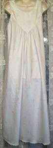   Long PEARLS & LACE SATIN Floral NIGHTGOWN & ROBE SET lot~M/L~  