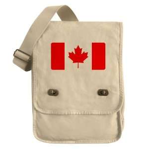    Messenger Field Bag Khaki Canadian Canada Flag HD 