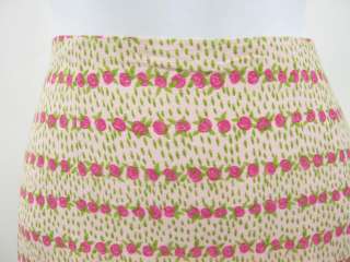 MOSCHINO CHEAP AND CHIC Pink Rose Print Skirt Size 6  
