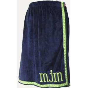  Navy Green Apple Trim Towel Wrap From Mint