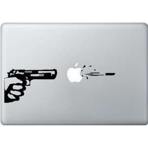  iPad Graphics   Gun Shooting Apple Vinyl Decal Sticker 