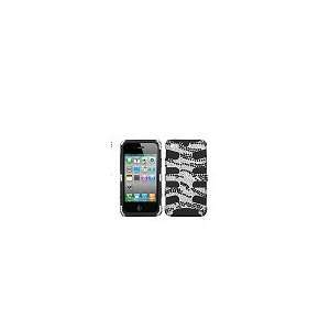  Apple iPhone 4S Black Zebra Skin Diamante/Black Cell Phone 