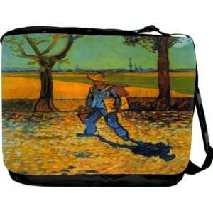  RikkiKnight Van Gogh Art Peach Trees Messenger Bag   Book 