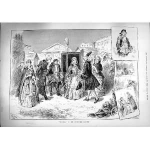    1890 Clarissa Vaudeville Theatre Scene Actors Print