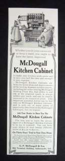1906 McDougall Kitchen Cabinet Maid & Mother Print Ad  