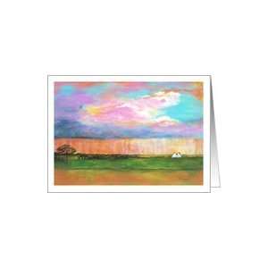 April Showers From Original Landscape Painting Card