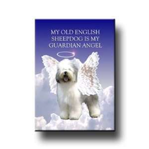  Old English Sheepdog Guardian Angel Fridge Magnet 