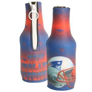   Patriots Full Color Zipper Long Neck Bottle Coolie