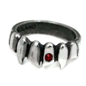  Vamp Blood Drop Alchemy Gothic Ring size 7 Jewelry