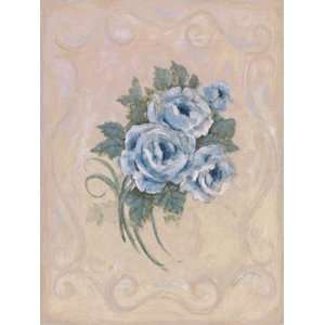  Peggy Abrams Roses Azure 5x7 Poster Print