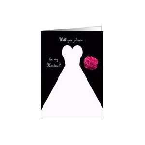  Invitation, Hostess Card in Black, Wedding Gown Card 