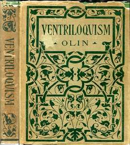 Ventriloquism Ventriloquist Dummy Magic 1906 w DJacket  