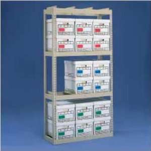  Tennsco ZB Archive Box Storage Rack With Angle Box 