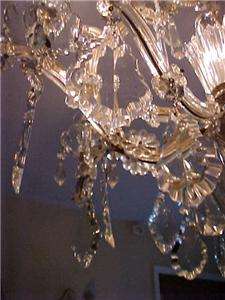 Antique Crystal Italian Venetian Chandelier Vintage  