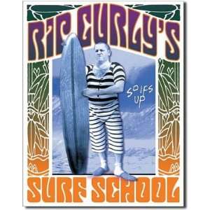   Rip Curly Surf School Surfing Retro Vintage Tin Sign