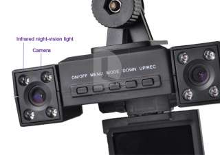 Car Vehicle Road Safety Car DVR Recorder Dual Camera Lens Black Box