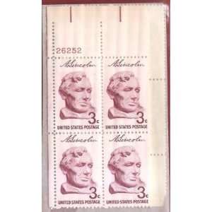 Postage Stamp US Lincoln by Gutzon Borgium Scott 1107 MNHVF Block of 4