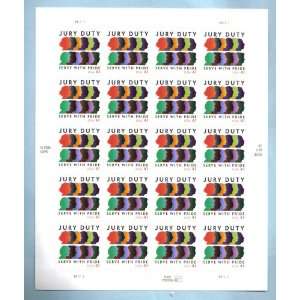 JURY DUTY #4200a Pane of 20 x 41¢ US Postage Stamps