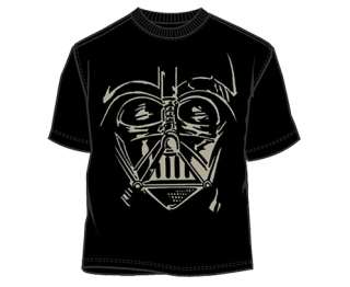 BRAND NEW Star Wars Jumbo Darth Vader Face Mens Unisex Black T Shirt 
