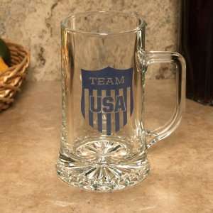  Olympics USA Olympic Team 15oz. Crest Glass Sports Mug 
