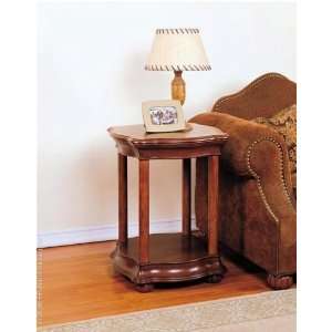  Powell Furniture Wilmington Cherry & Burl End Table 519 