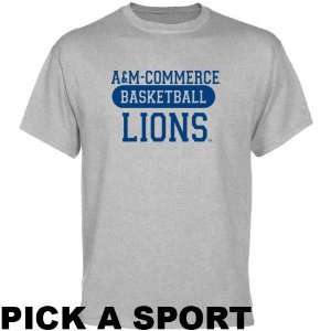 Texas A & M Commerce Lions Ash Custom Sport T shirt    