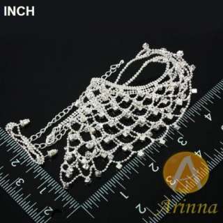 ARINNA noblest fashion earrings necklace set 18K WGP Swarovski clear 