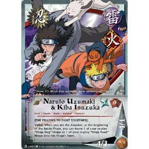   US067 Naruto Uzumaki & Kiba Inuzuka Uncommon Card Toys & Games