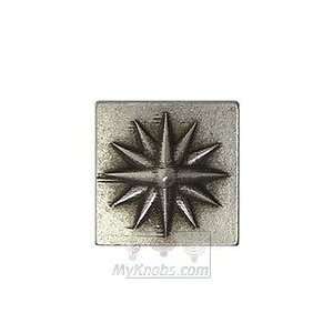 Emenee mini pewter accent tiles 13/16 x 13/16 small overlapping star