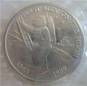 MARSHALL ISLANDS $5 1989 UNC First Man on the Moon  