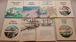 Lot of 7 American Explorers Childrens Reading Books  